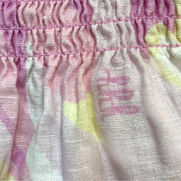 Hill House - ‘Elizabeth Nap’ Mini Linen Dress ‘Candy Kaleidoscope’, Pink X-Small - Picture 17 of 17